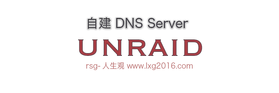 unRAID 搭建dns服务器 本地解析服务器-RSG-人生观