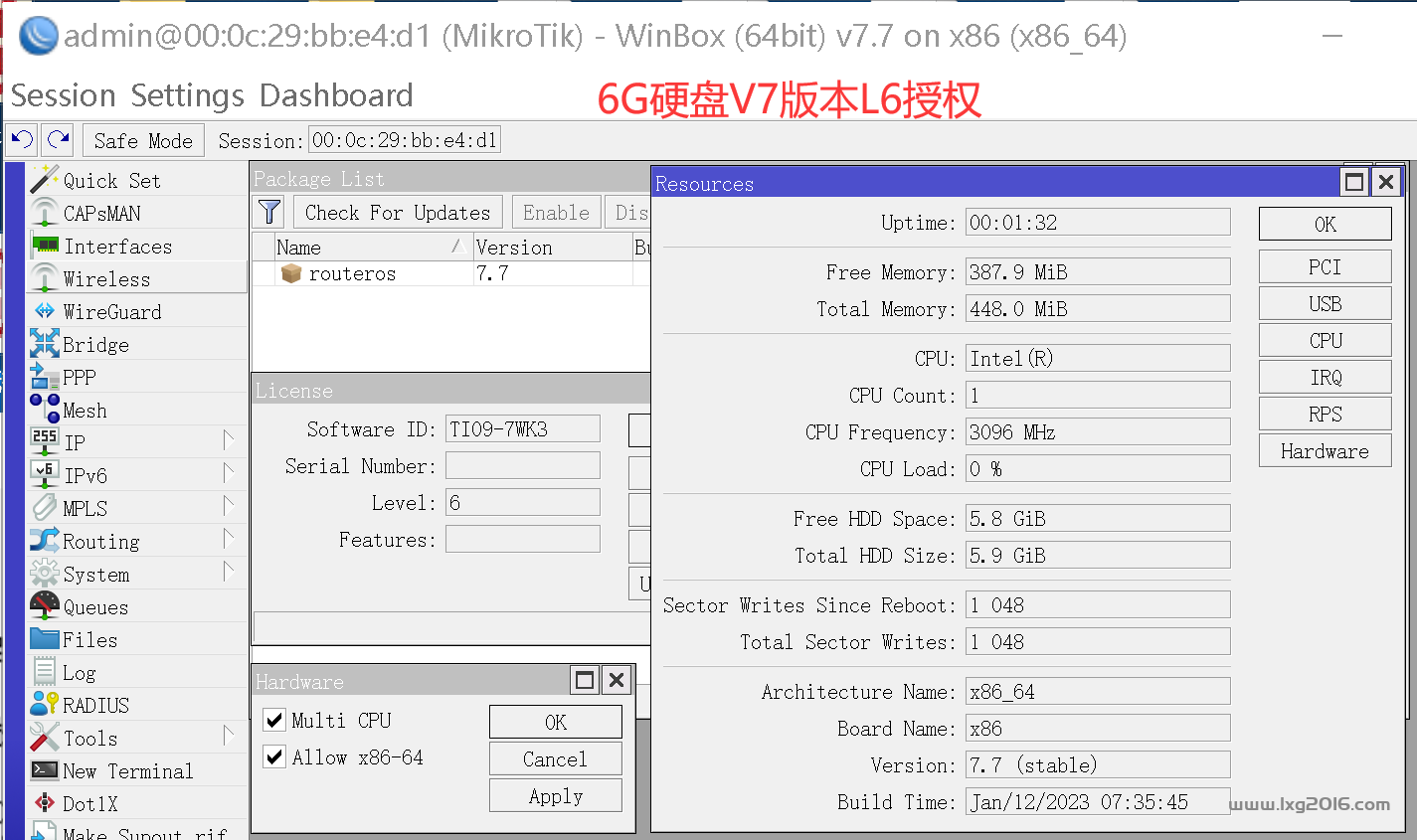 图片[4]-保姆级UNRAID、PVE、ESXI环境下傻瓜式安装RouterOS，全网唯一UNRAID下快速完整备份方案-RSG-人生观
